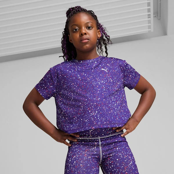 PUMA Zugliebe Kindershirt: Kurze Ärmel, cooler Style für große Kids. Einfach Zugfahren!