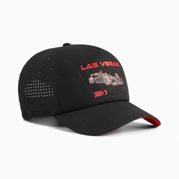 Las Vegas GP Trucker Cap: PUMA's Formel 1 Style für dich! Heiße Rennen, cooler Look.